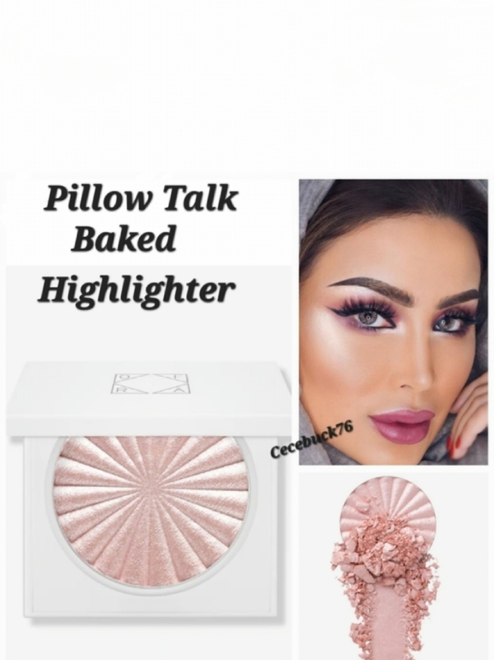 🌺OFRA Pillow Talk Shimmering Baked Highliter